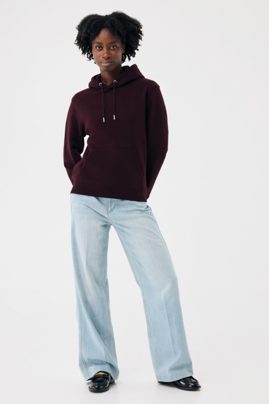 IQONIQ Joshua Unisex mikina s kapucňou z rec. bavlny merlot XXS 5