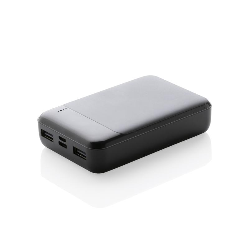 Powerbanka 10 000 mAh z RCS recyklovaného plastu čierna 1