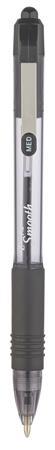 Guľôčkové pero, 0,27 mm, stláčací mechanizmus, ZEBRA "Z-Grip Smooth", čierne 1