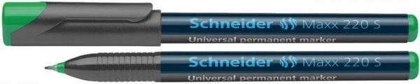 Permanentný popisovač, OHP, 0,4 mm, SCHNEIDER "Maxx 220 S", zelený