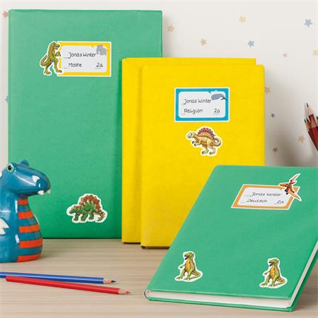 Nálepky, papier, 3 hárky, 76x120 mm, AVERY ZWECKFORM, "Z-Design No.53145", dinosaury 3