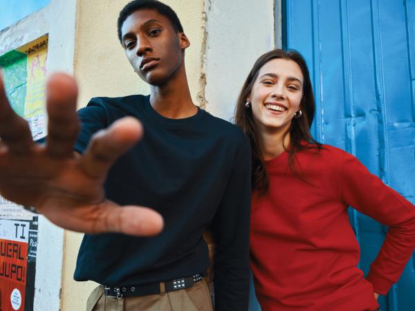 Mikina IQONIQ Zion z recykl. bavlny červená XXS 8