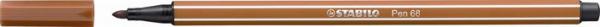 Popisovač, 1 mm, STABILO "Pen 68", červeno hnedý 2