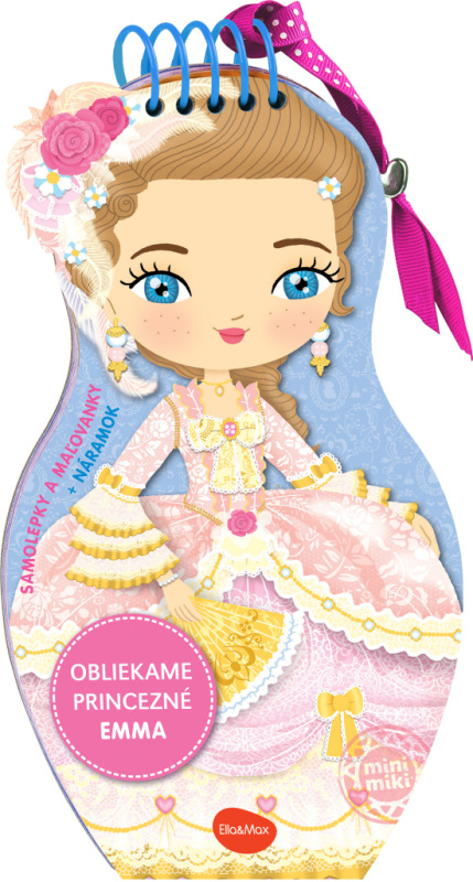 Obliekame bábiky PRINCEZNÁ EMMA – Maľovanky