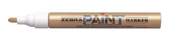 Lakový popisovač, 3 mm, ZEBRA "Paint marker", zlatá 1