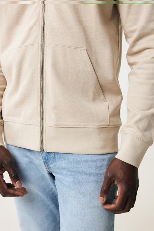Mikina na zips s kapucňou IQONIQ Abisko z recykl. bavlny desert XXXL 8