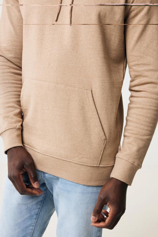 Nefarbená mikina s kapucňou IQONIQ Torres z recykl. bavlny heather brown XXL 17