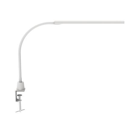 Stolová lampa, LED, stmievateľná, s klipom, MAUL "Pirro", biela 1
