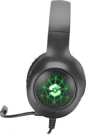 Náhlavné slúchadlá, s mikrofónom, drôtové, gaming, USB-A, SPEEDLINK "VIRTAS Illuminated 7. 3