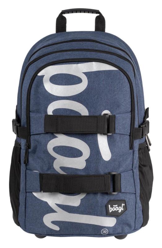 BAAGL Školský batoh skate Blue
