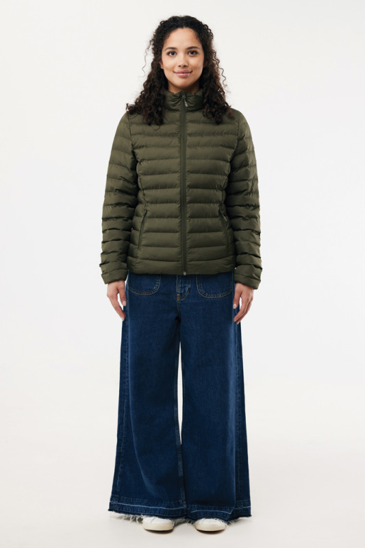 IQONIQ Maiko dámska prešívaná bunda z rec. polyesteru khaki XS 5