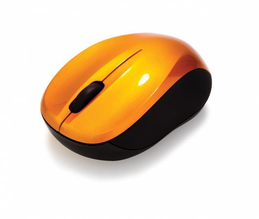 Myš, bezdrôtová, optická, stredná veľkosť, USB, VERBATIM "Go", hnedá 3