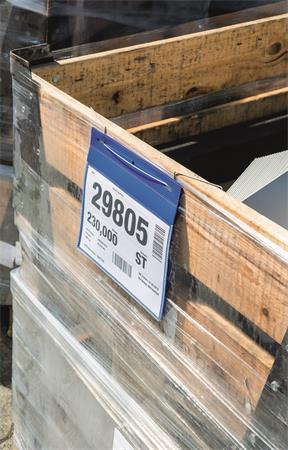 Závesná taška, A5, na šírku, DURABLE, s drôtom, tmavomodrá 3