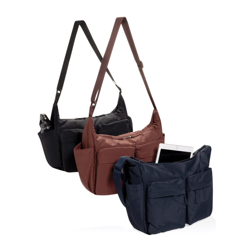 KENTO URBAN RCS polstrovaná crossbody taška z rec. Nylonu námornícka modrá 6