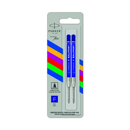 Náplň do guľôčkových pier, F, economy, PARKER "Royal", modrá 1