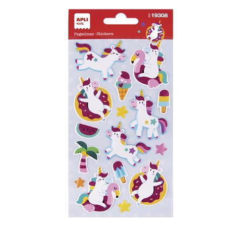 Nálepky, APLI Kids "Stickers", jednorožec 1