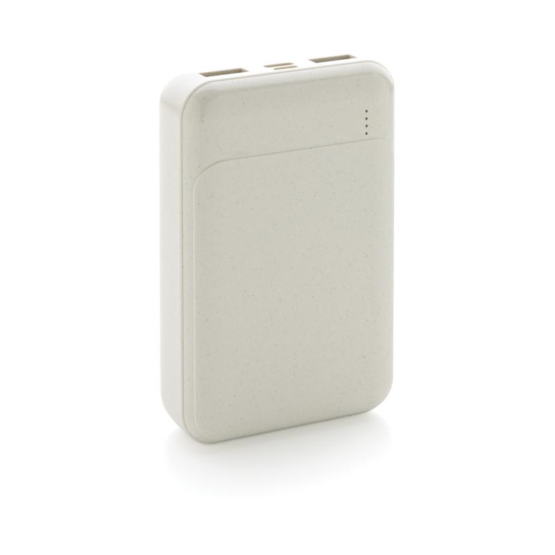 Powerbanka 10 000 mAh z RCS recyklovaného plastu biela 2
