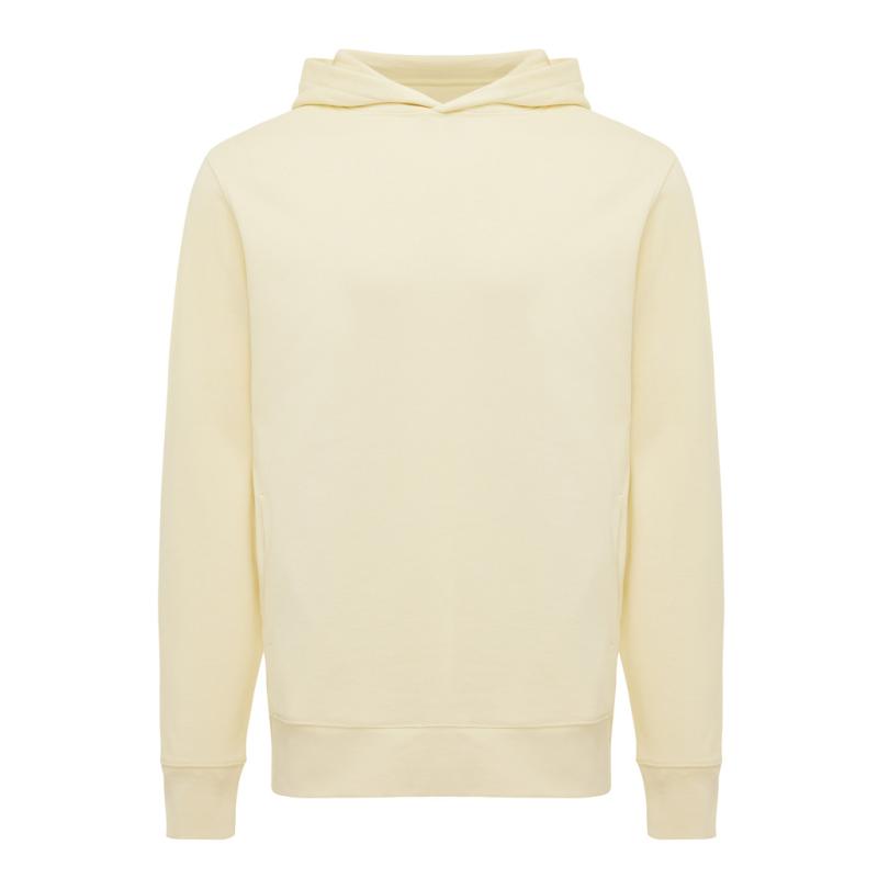 Mikina s bočnými vreckami IQONIQ Yengo z rec. bavlny cream yellow XS 1