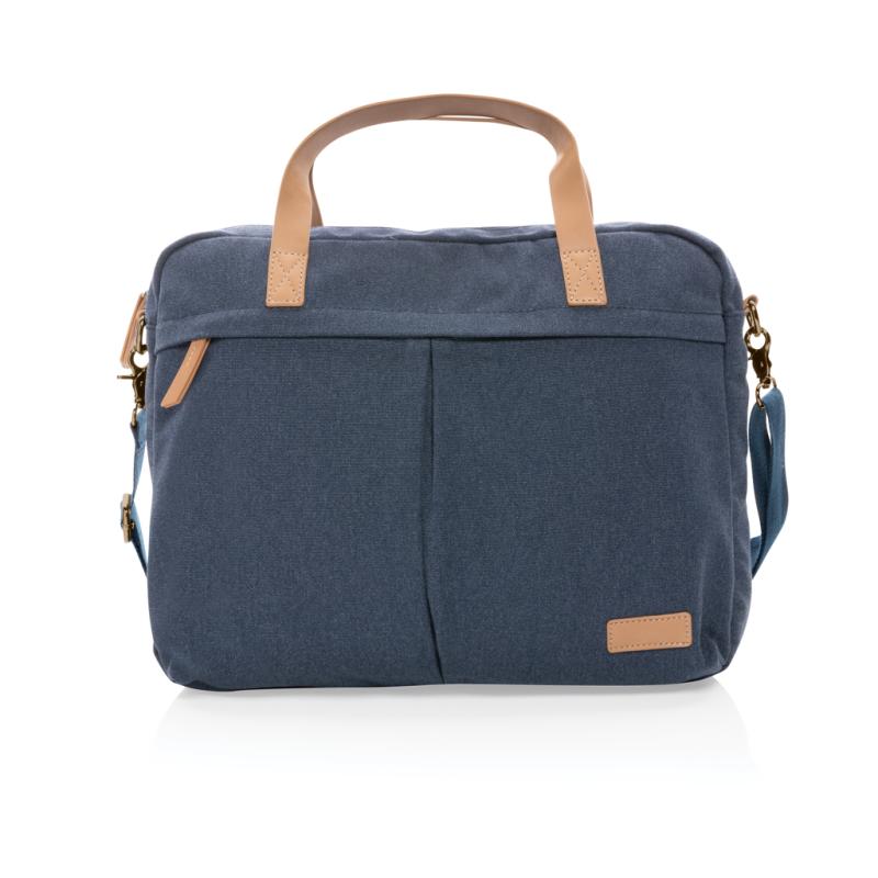 Batoh na notebook Impact z 16 oz. recykl. canvas AWARE™ modrá 2