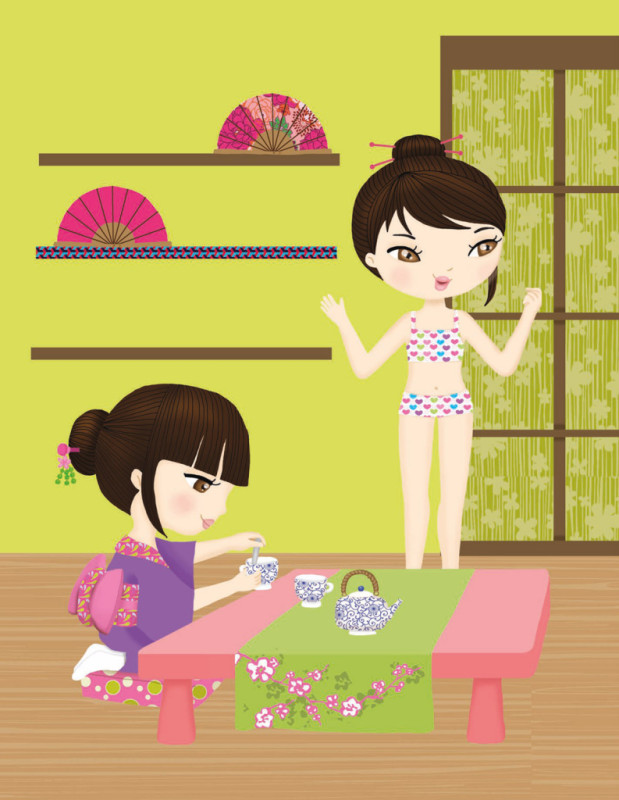 ŠATY PRE AKIKO ─ Kniha samolepiek 3