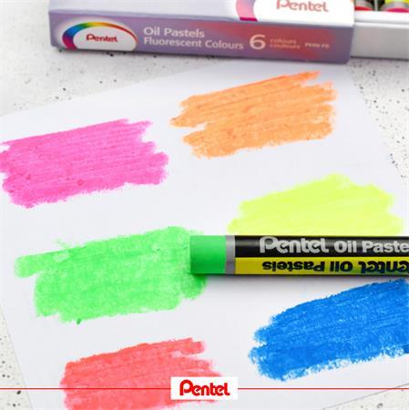 Olejové kriedy, PENTEL, "Arts", 12 rôznych farieb 2