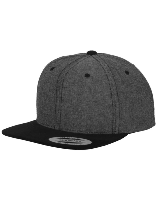 Chambray-Suede Snapback šiltovka 2