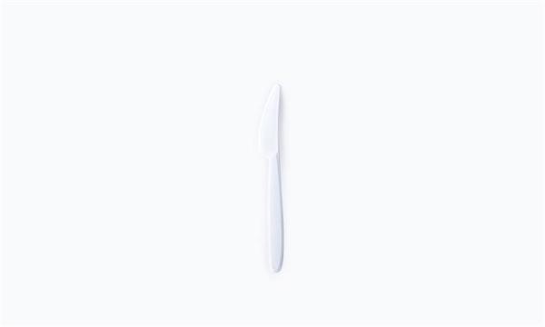 . Nôž, plastový, znovu použiteľný, 18,5 cm, 50 ks "Venus", biela 1