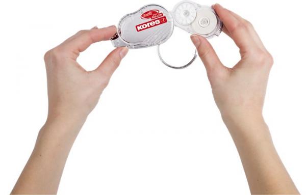 Korekčný roller, 4,2 mm x 10 m, vymeniteľná náplň, KORES "Refill Roller" 2