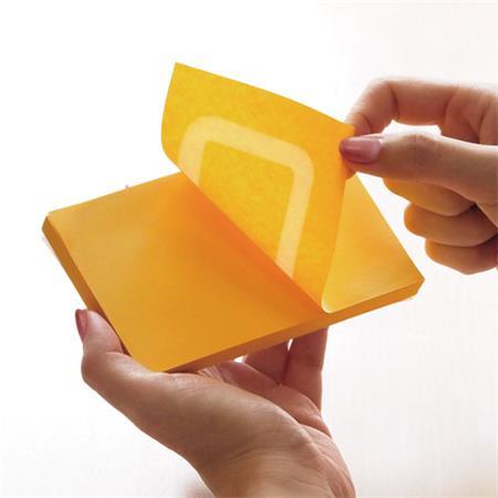 Samolepiaci poznámkový blok, 76x76 mm, 100 listov, STICK N, zelená 2