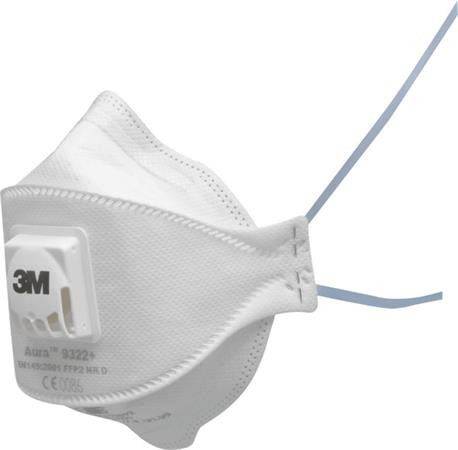 Respirátor s ventilom, 3M "9322+ Aura"
