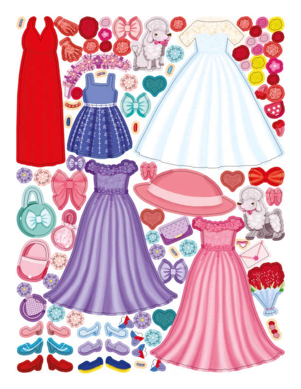 Šaty pre TEREZKU ─ Kniha samolepiek 4