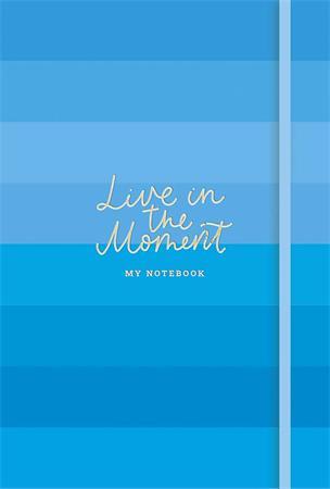 Zápisník, A5, 96 listov, SHKOLYARYK "Live in the moment", mix 2