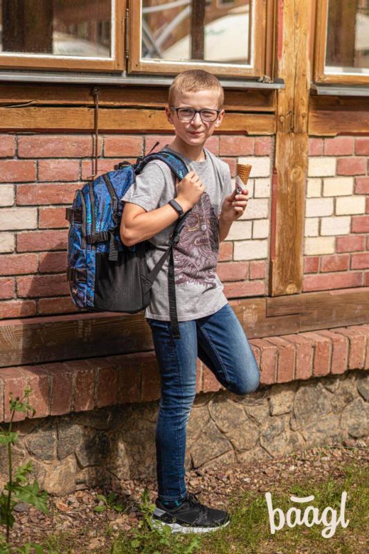 BAAGL Školský batoh Skate Štruktúry 10