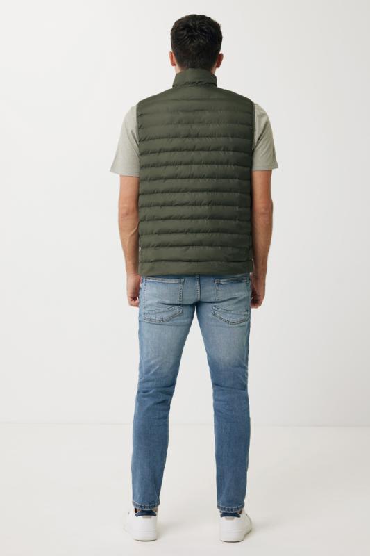 Pánska vesta IQONIQ Meru z recykl. polyesteru khaki XL 6