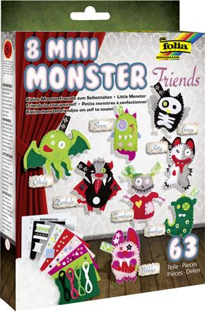Kreatívna filcová tvorivá súprava FOLIA „Mini Monster Friends“ 1
