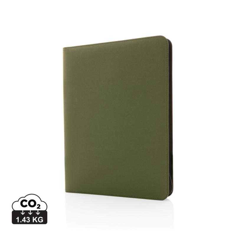 Portfólio na zips z 300D RPET AWARE™ zelená