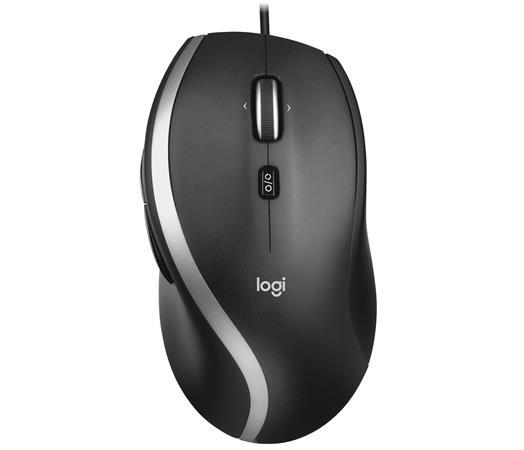 Myš, drôtová, optickám USB, štandardná veľkosť, LOGITECH, "M500S", čierna 2