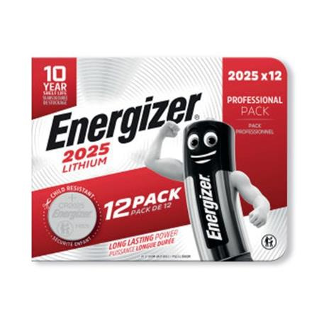 Gombíková batéria, CR2025, 12 ks, ENERGIZER 1
