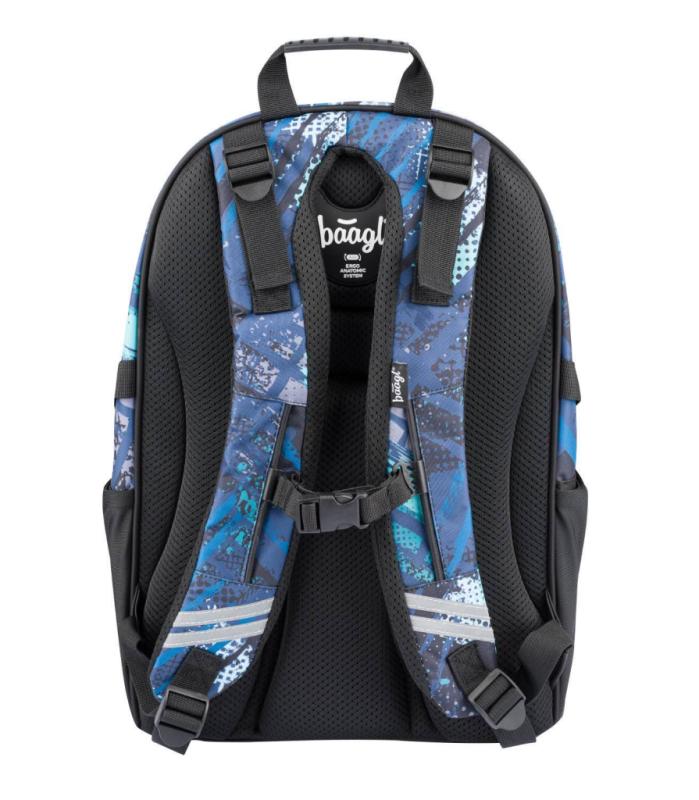 BAAGL Školský batoh Skate Štruktúry 3
