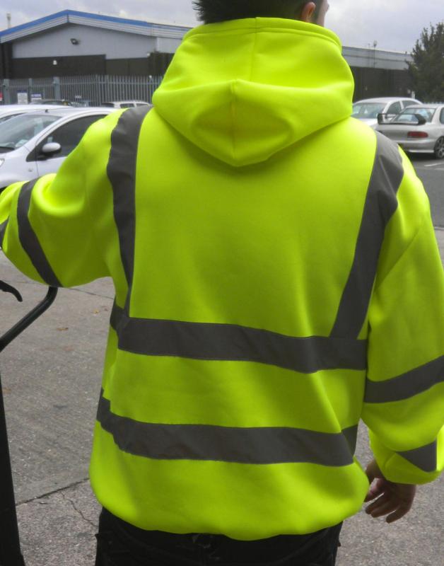 Fluo mikina s kapucňou 1