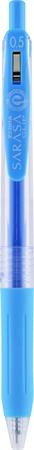 Gélové pero, 0,33 mm, stláčací mechanizmus, ZEBRA "Sarasa Clip", svetlomodré 2