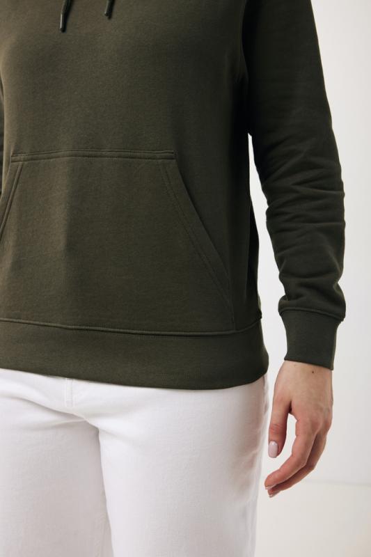Ľahká mikina s kapucňou IQONIQ Rila z recykl. bavlny khaki S 10