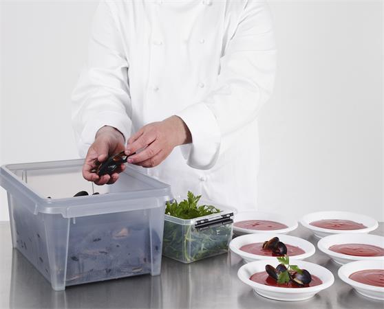 Úložný box, plastový, 2 l, čierne úchytky, SMARTSTORE "Classic 2", priehľadný 6