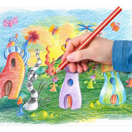 Farebné ceruzky, sada, trojhranné, hrubé, so strúhadlom, STAEDTLER "Noris Jumbo 128", 10+2 2