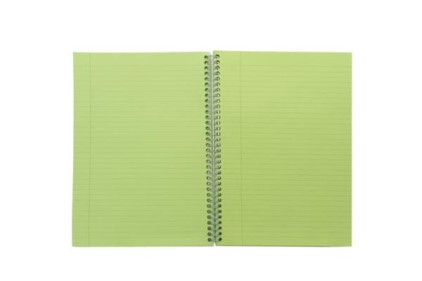 Špirálový zošit, A5, linajková, 100 listov, PUKKA PAD "Irlen Jotta Green" 2