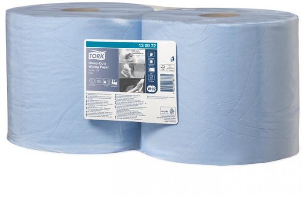Papierová utierka, kotúčová, priemer: 26,2 cm, W2 systém, TORK "Heavy-Duty", modrá 1