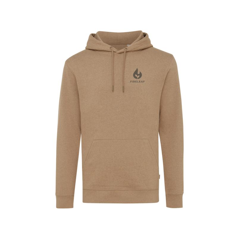 Nefarbená mikina s kapucňou IQONIQ Torres z recykl. bavlny heather brown XXXL 5