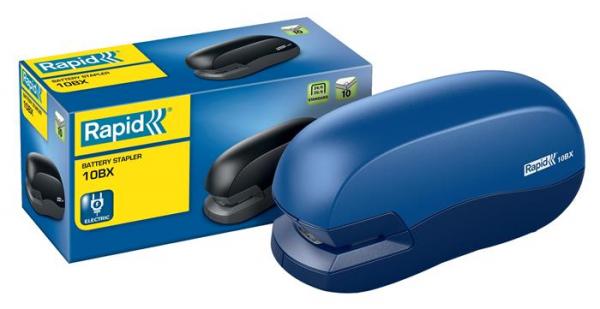 Zošívačka, elektrická, 24/6, 26/6, 10 listov, RAPID "Fixativ 10BX", modrá 5