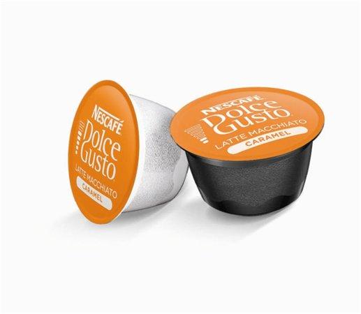 NESCAFE Kávové kapsuly, 8x2 ks,  NESCAFÉ "Dolce Gusto Latte Macchiato", karamelové 2