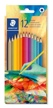 Farebné ceruzky, sada, šesťhranné, STAEDTLER "175 C", Multiverzum 2, 12 rôznych farieb 1